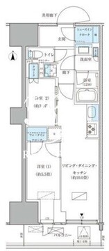パークアクシス品川天王洲アイル 1302 間取り図