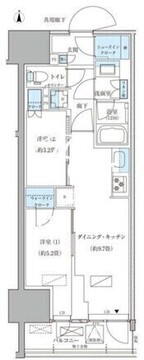 パークアクシス品川天王洲アイル 1305 間取り図