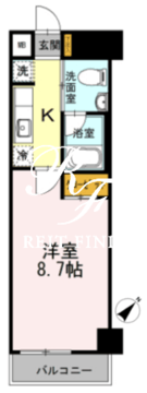 カスタリア神保町 1104 間取り図