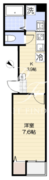 エクセラン平井 402 間取り図