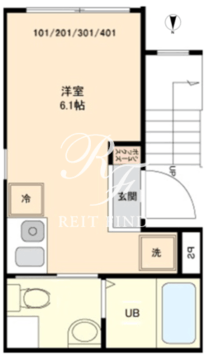 アイリス洗足 202 間取り図