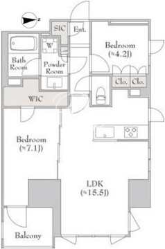 ルミーク錦糸町 301 間取り図