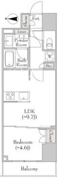 ルミーク錦糸町 304 間取り図