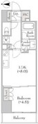 ルミーク錦糸町 306 間取り図