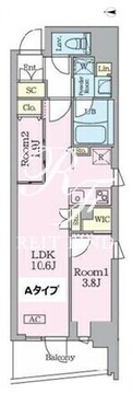 ガーデンザヴィス門前仲町 301 間取り図
