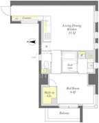 プライムメゾン日本橋馬喰町 404 間取り図