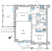 アルコバレーノ亀戸2 504 間取り図