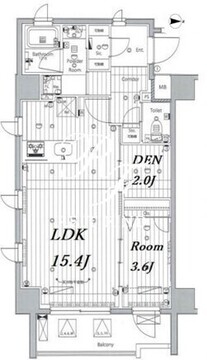 メイクス浅草イースト 306 間取り図