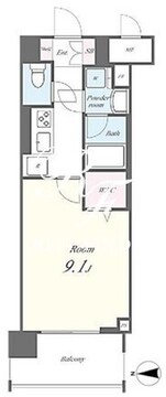 N’sパークレジデンス高田馬場 502 間取り図