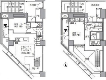 東雲キャナルコートCODAN 21-610 間取り図