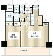トレステージ目黒 804 間取り図
