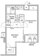 コンフォリア目黒長者丸 416 間取り図
