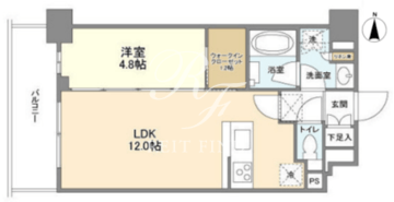コンフォリア桜上水 403 間取り図