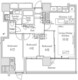 パークタワー大森 2103 間取り図