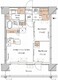 ブランシエスタ木場 402 間取り図