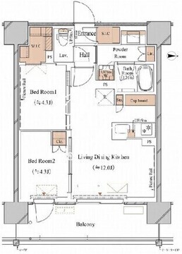 ブランシエスタ木場 403 間取り図