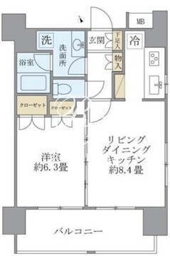 エコロジー白山レジデンス 1001 間取り図