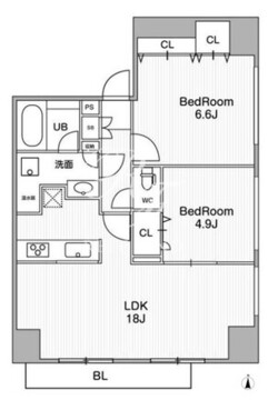アーバンフラッツ池袋プレミアム 2501 間取り図