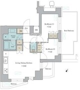 ブリリアイスト門前仲町 1001 間取り図