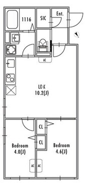 グランパセオ中野4 305 間取り図