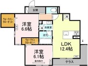 セレスティア中野上高田 101 間取り図