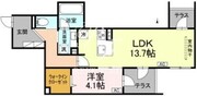 セレスティア中野上高田 110 間取り図