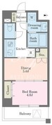 デュオステージ大塚 407 間取り図
