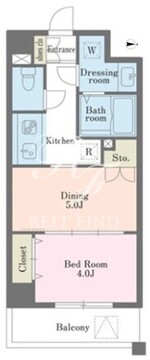 デュオステージ大塚 407 間取り図