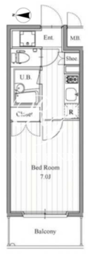 プライマル森下 402 間取り図