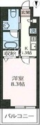 エスティメゾン三軒茶屋2 204 間取り図