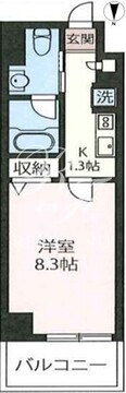 エスティメゾン三軒茶屋2 204 間取り図