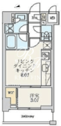 クレストコート北千住レジデンス 302 間取り図