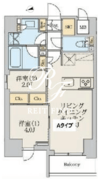 クレストコート北千住レジデンス 901 間取り図