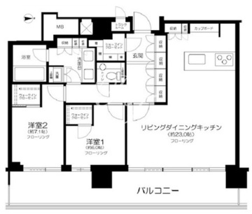 パークコート浜離宮ザタワー 3505 間取り図