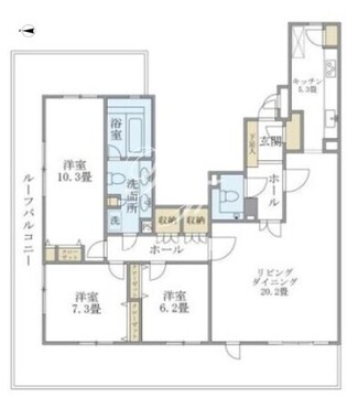 アパートメンツ東山 701 間取り図