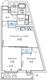 ソラシアレジデンス大井町 401 間取り図