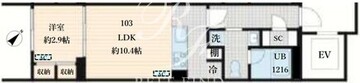 フレア島津山 103 間取り図