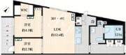 フレア島津山 301 間取り図