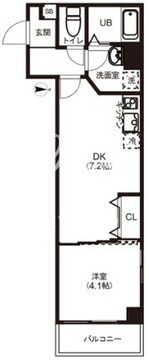 レピュア住吉レジデンス 401 間取り図