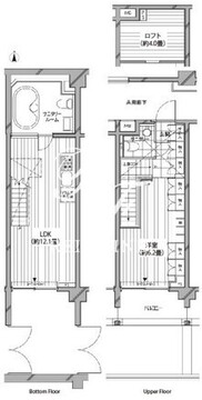 カスタリア麻布十番七面坂 105 間取り図