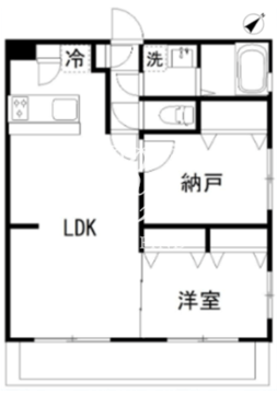 カルディア中央 302 間取り図