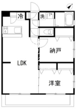 カルディア中央 402 間取り図