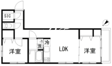 カルディア中央 504 間取り図