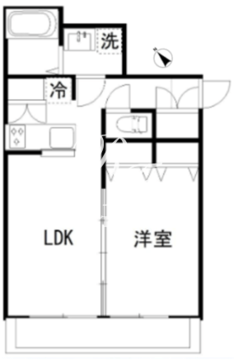 カルディア中央 403 間取り図