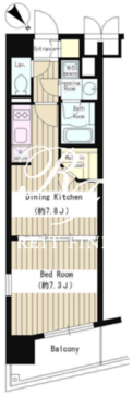 ステラメゾン茗荷谷 1305 間取り図