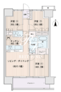 エスティメゾン豊洲レジデンス B-1211 間取り図