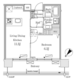 ロイジェント豊洲 701 間取り図