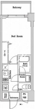 ハーモニーレジデンス西麻布 405 間取り図