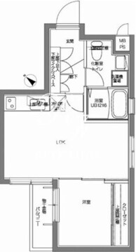 パティーナV代々木上原 201 間取り図