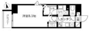 スカイコート蔵前2 1403 間取り図